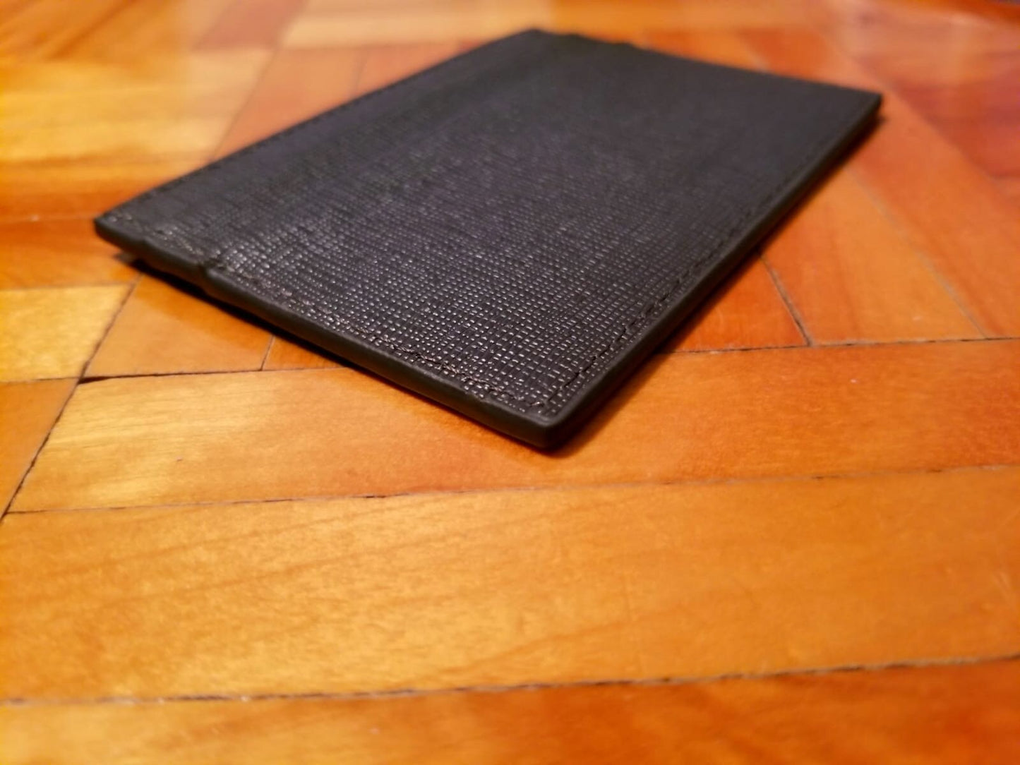 Elite Zilara Card holder- Charcoal Grey Epsom Leather Card holder | Valentines day gift| Chinese New Years Gift |  Gift for him/her