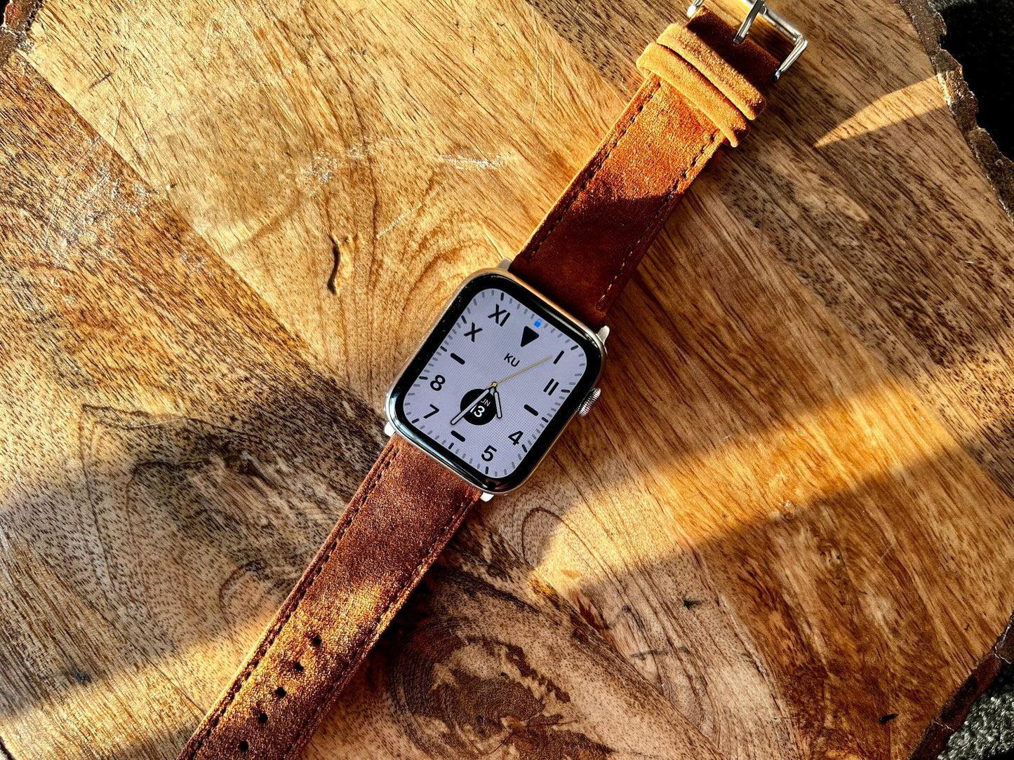 Boschi - Genuine brown Leather Apple watch bracelet, 42-45 mm, 38-41 mm Original Leather watch band, leather ban- Birthday gift