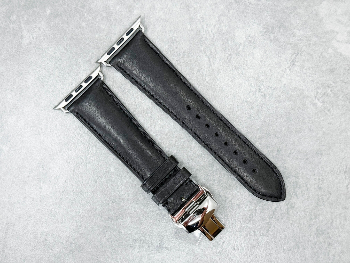 La Bande Noire - Best gift for husband| Best gift for him | Genuine Leather Apple Watch Band Series 1 2 3 4 5, 44-45 mm, 40-41 mm Ultra